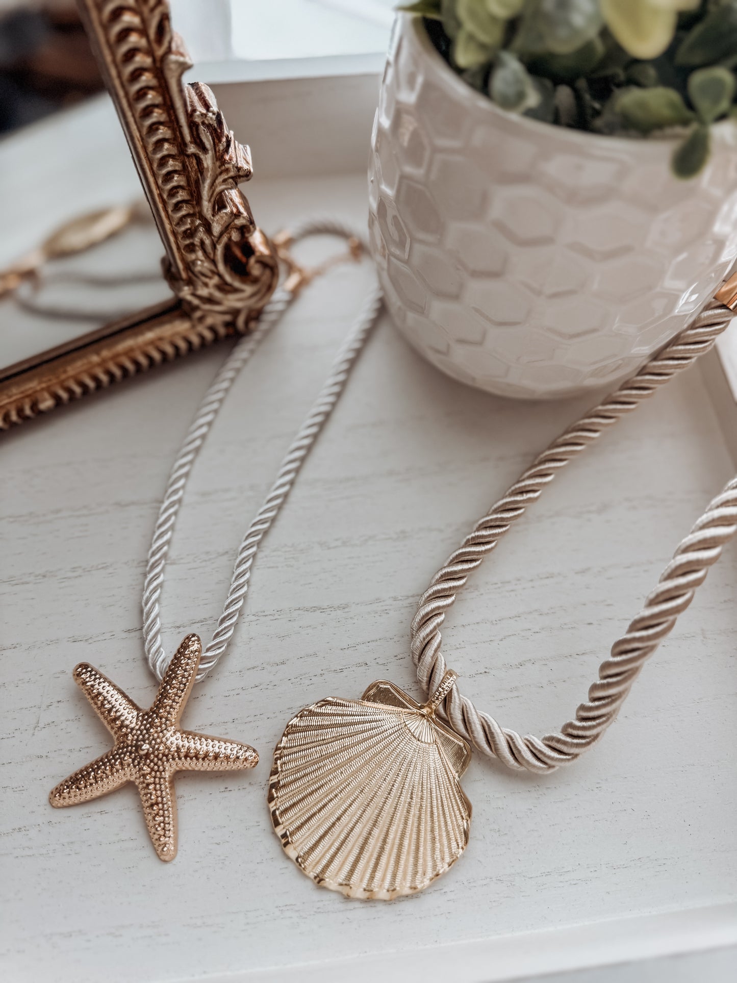 Starfish Rope Pendant Necklace