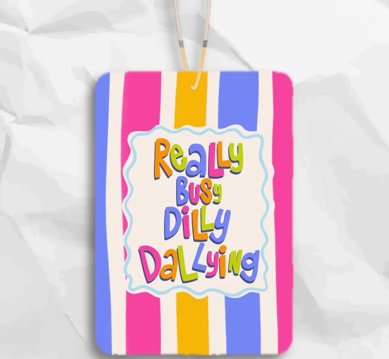 Dilly Dallying Felt Freshie (leather)