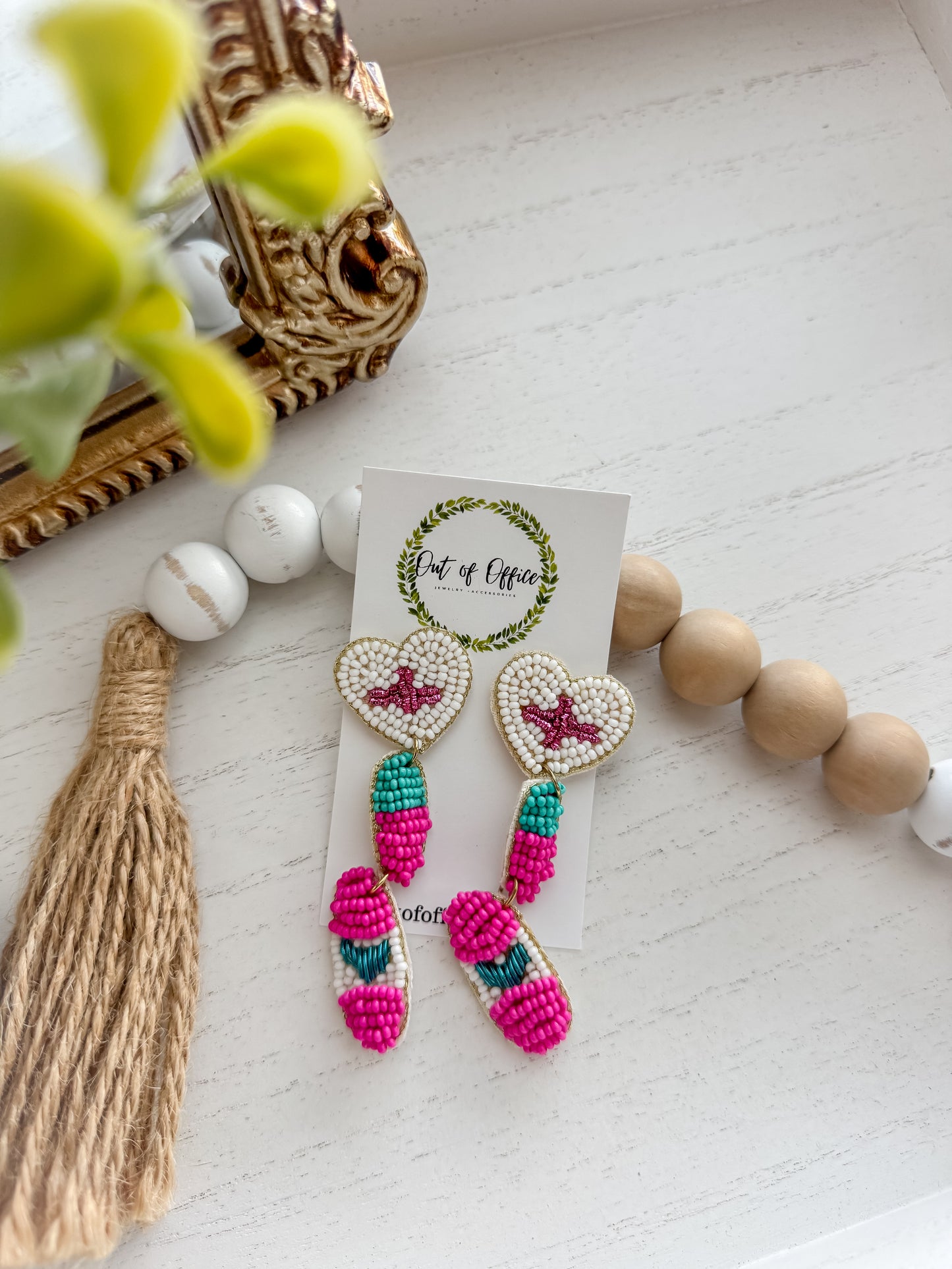 Nurse Vibes- Beaded Earrings