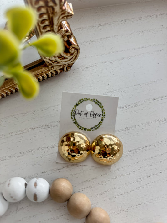 Golden Bubble Stud
