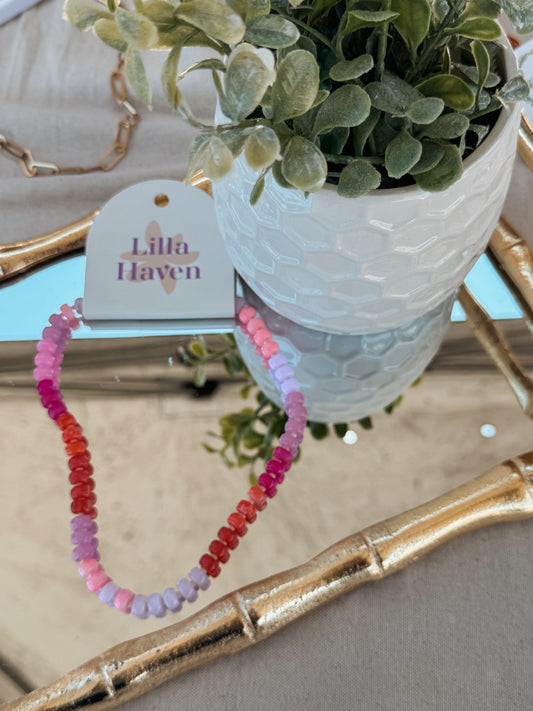 Preppy Pink Beaded Layer