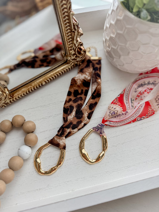 Paisley Scarf Statement Necklace