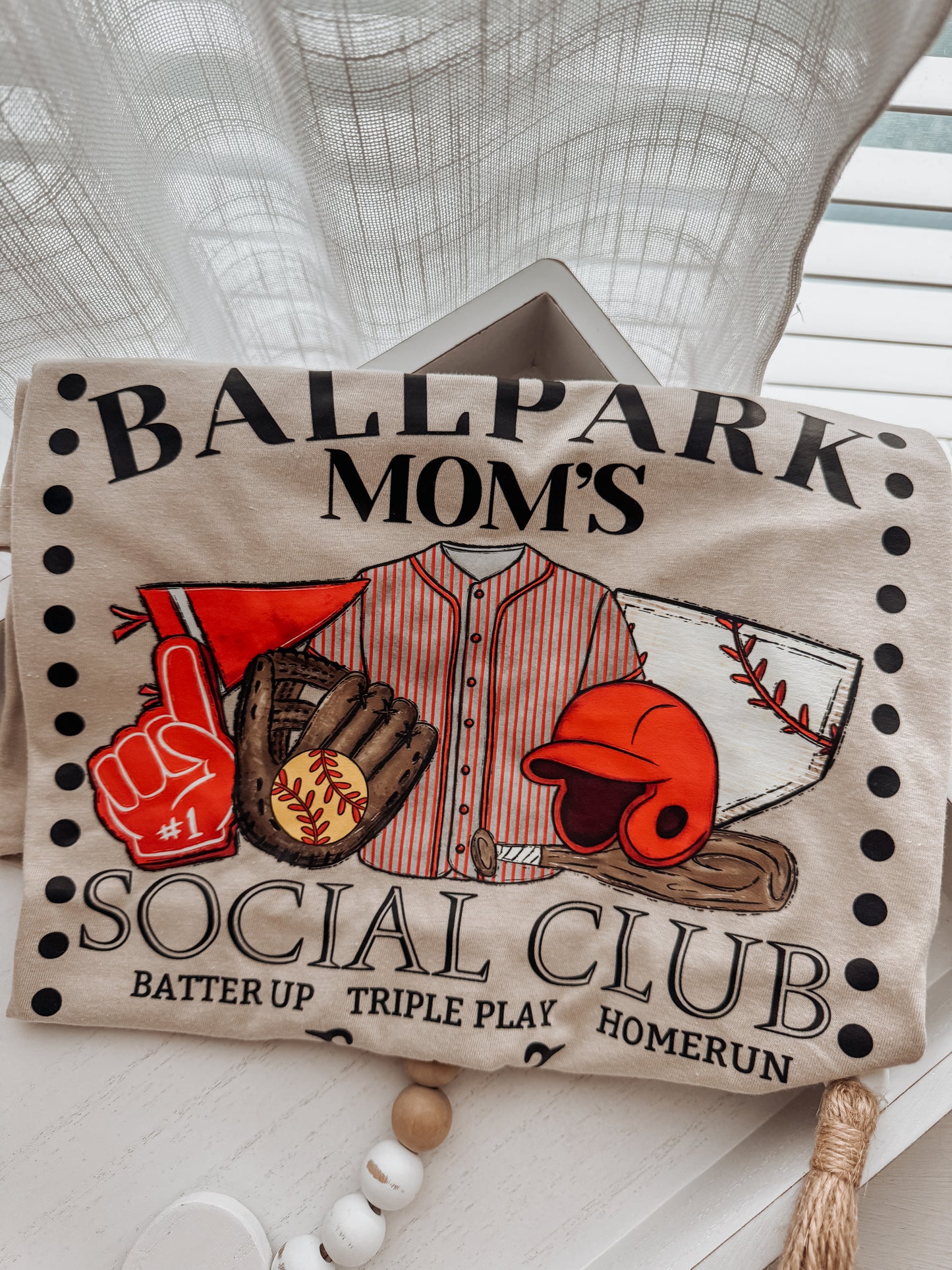 Ball Park Moms (baseball and softball) Tee