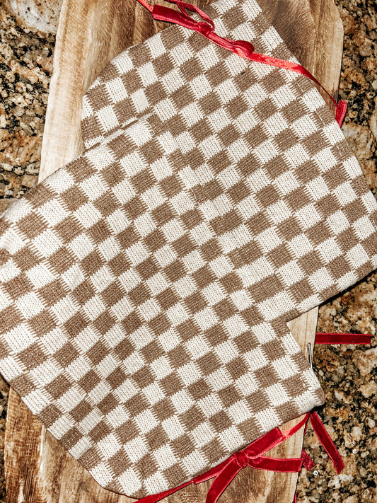 ✨ The Do-It-All ✨ Checkered Pouch