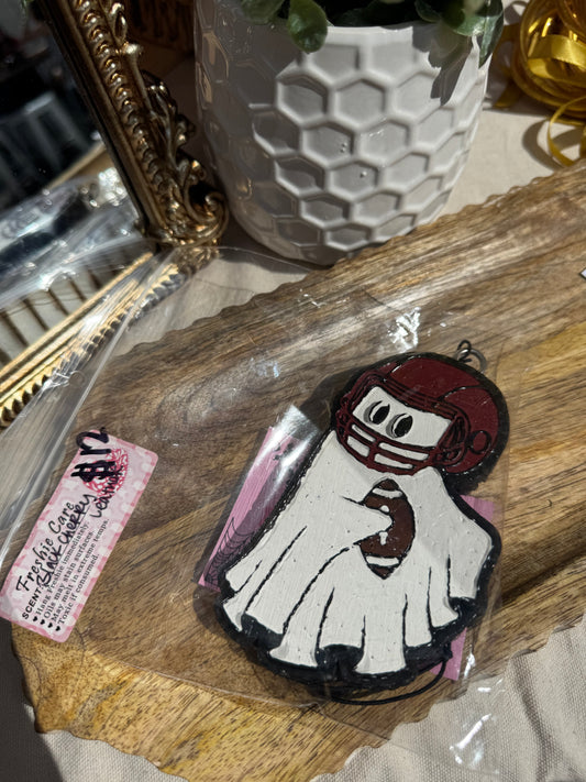 Black Cherry Leather- football ghost freshie
