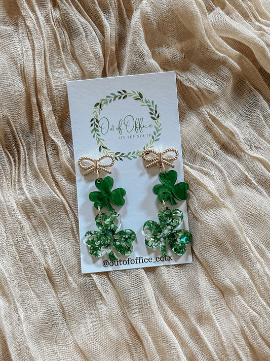 Golden Clover Earrings